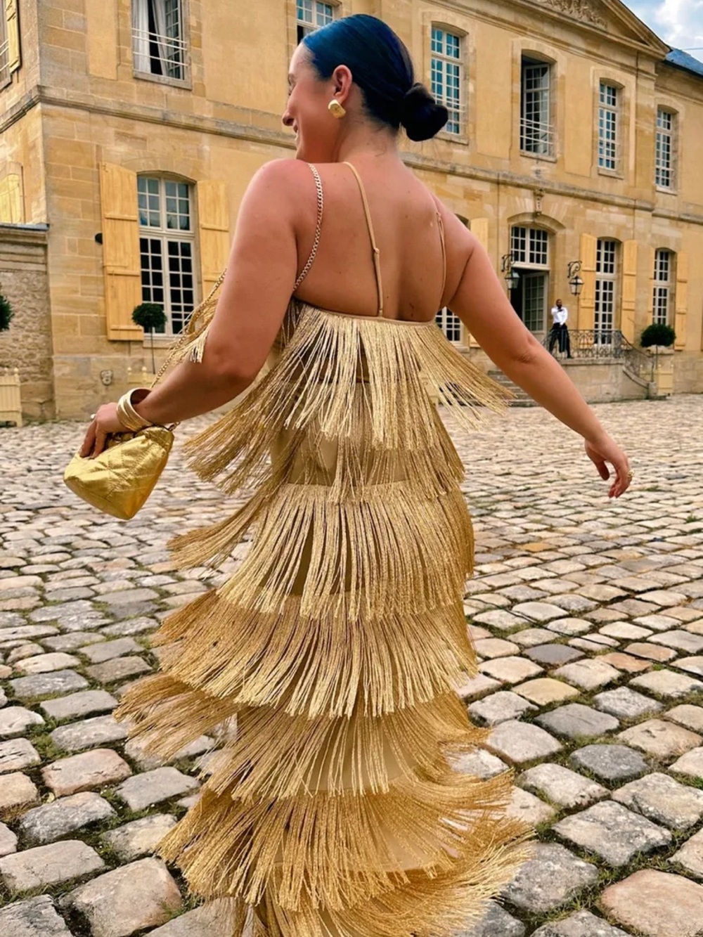 Show Me Your MuMu Gatsby Gold Fringe Maxi Dress - Picture 5 of 5